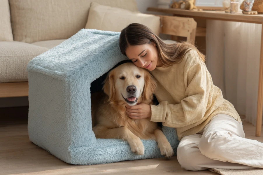 Foldable Cozy Pet Bed