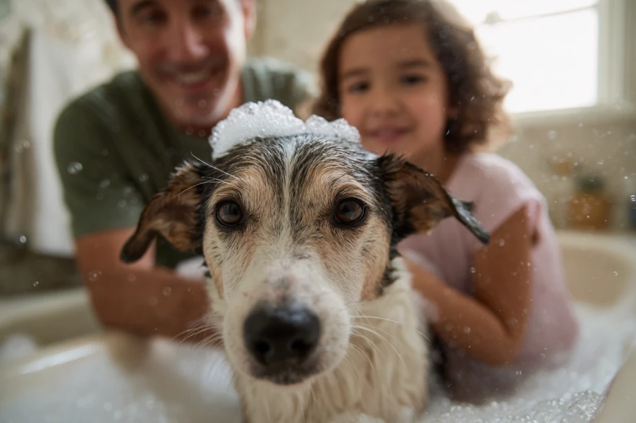 Plush Dog Bath Towel